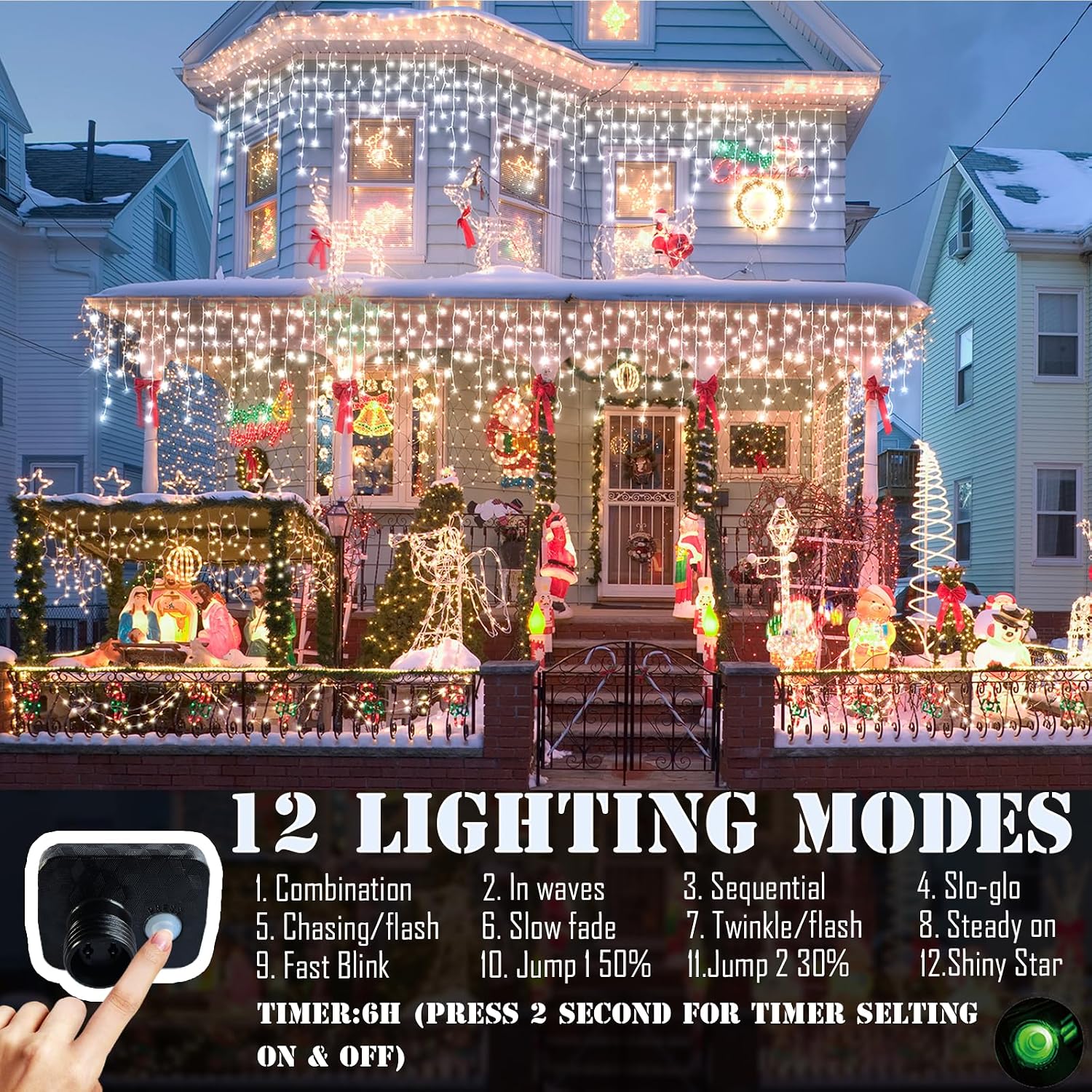 실외용 크리스마스 장식용 전구, 164피트(약 50미터 - Lighting Christmas Decor 리뷰 및 가격