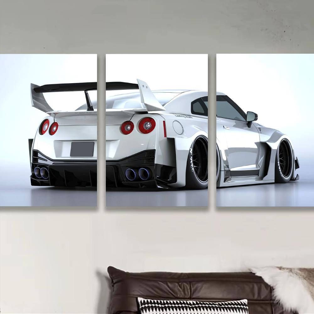 화이트 일본 슈퍼 스포츠카 포스터 스티커 자기 접착 아 - Lighting Mcqueen Bedroom Decor 리뷰 및 가격