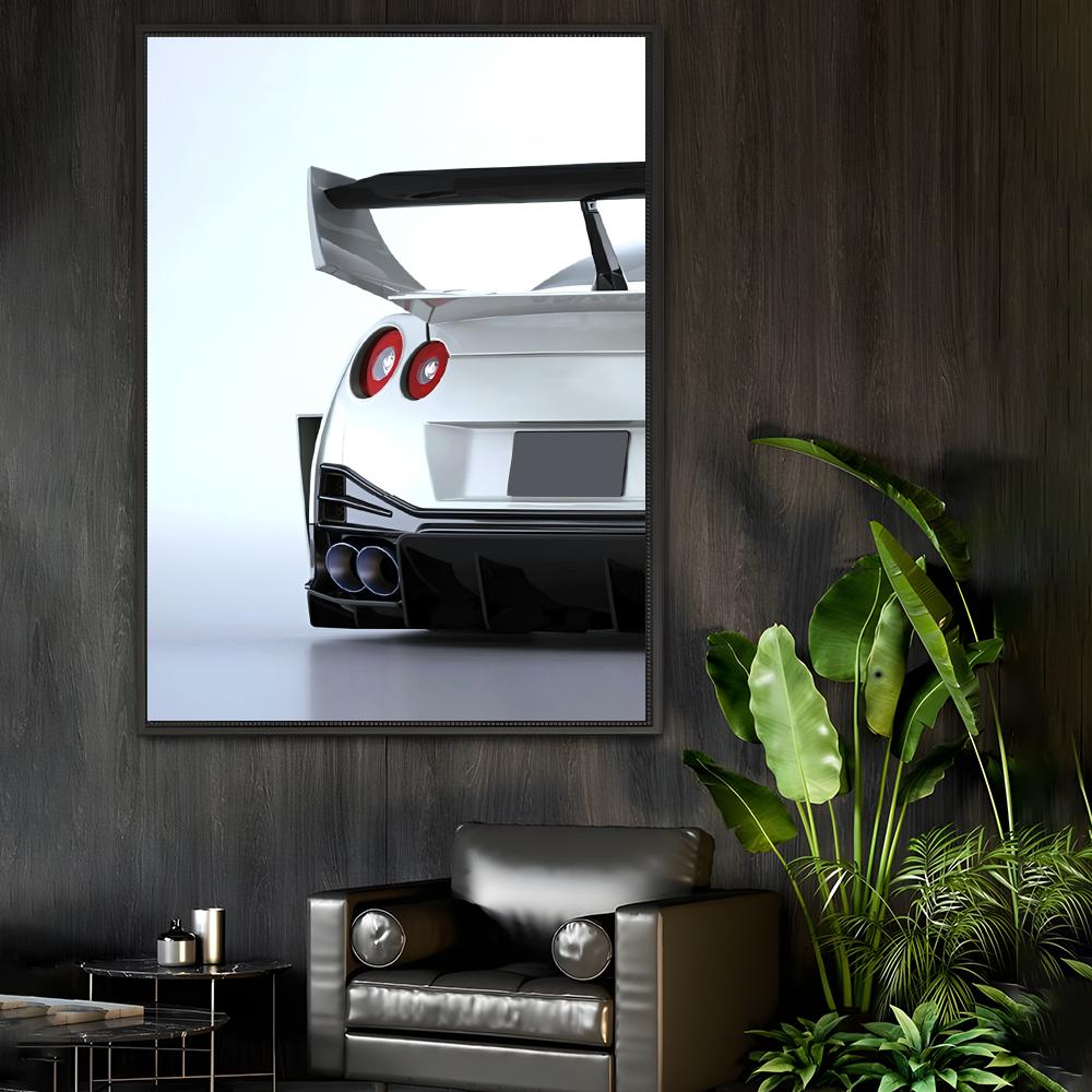 화이트 일본 슈퍼 스포츠카 포스터 스티커 자기 접착 아 - Lighting Mcqueen Bedroom Decor 리뷰 및 가격