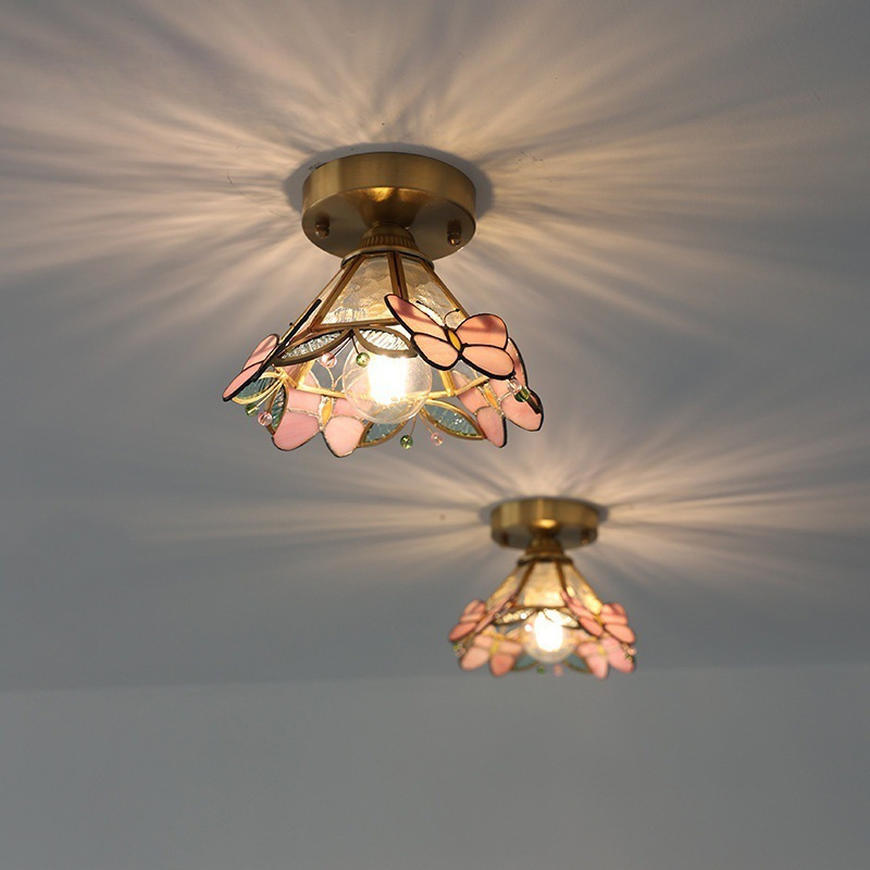 나비 유리 구리 모던 LED 펜던트 램프 옆 실내 장식 - Lighting Decor Bedroom 리뷰 및 가격
