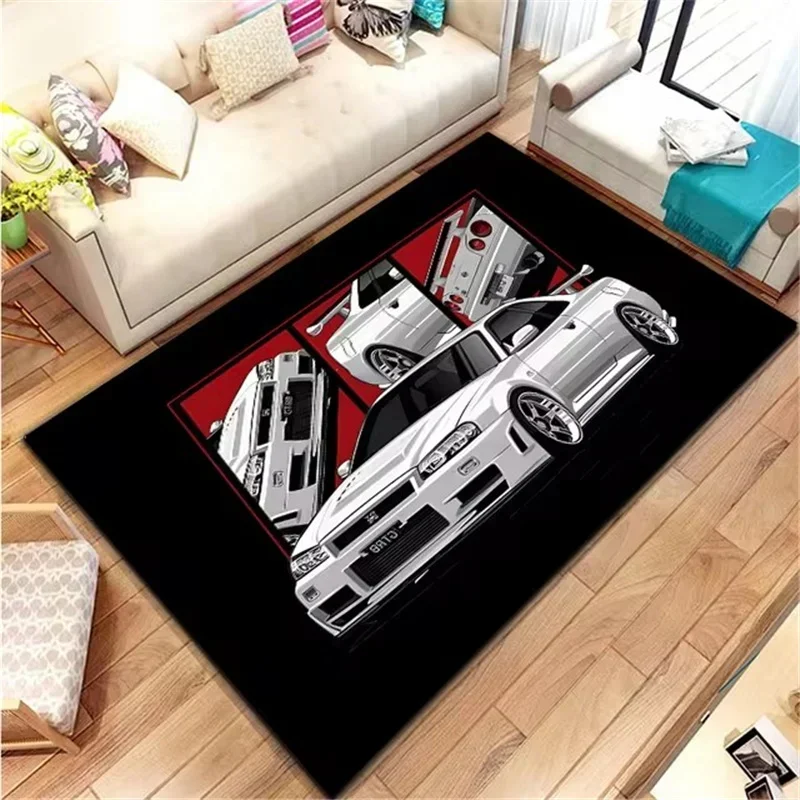클래식 레이싱 카 인쇄 카펫 지역 러그 침실 놀이 매트 - Lighting Mcqueen Bedroom Decor 리뷰 및 가격