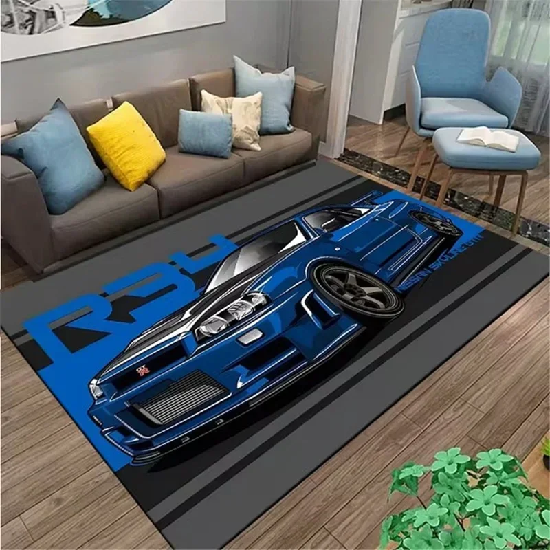 클래식 레이싱 카 인쇄 카펫 지역 러그 침실 놀이 매트 - Lighting Mcqueen Bedroom Decor 리뷰 및 가격